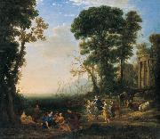 Claude Lorrain Coast Scene with Europa and the Bull oil on canvas